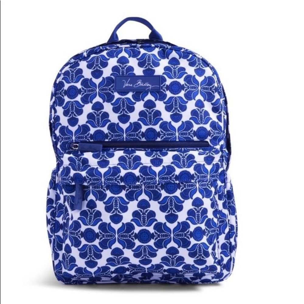 Vera Bradley Lighten Up Backpack - Cobalt Tile